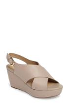 Women's Geox 'thelma' Slingback Wedge Us / 35eu - Ivory