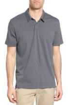 Men's James Perse Slim Fit Sueded Jersey Polo (xxl) - Grey