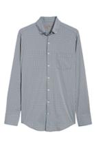 Men's Peter Millar Smedes Regular Fit Check Performance Sport Shirt, Size - Blue