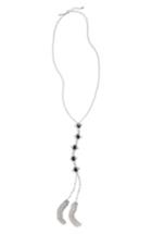 Women's Topshop Jet Stone Y-shape Necklace