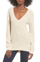 Women's Bp. V-neck Sweater, Size - Beige