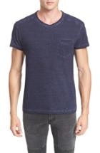 Men's Belstaff Crossfell Extra Trim Fit Stripe Jersey T-shirt - Blue