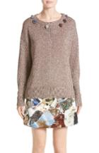 Women's Christopher Kane Embellished Sweater - Brown