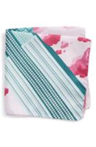 Men's Eton Empire State Building Silk Pocket Square, Size - Green