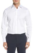Men's Ike Behar Regular Fit Solid Dress Shirt .5 32/33 - White