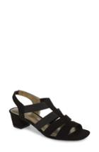 Women's David Tate Delight Slingback Cage Sandal M - Black