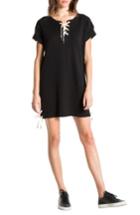Women's N:philanthropy Rose Lace-up Dress - Black