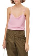 Women's Topshop Cowl Neck Camisole - Pink