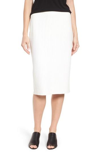 Women's Eileen Fisher Ribbed Tencel Blend Tube Knit - White
