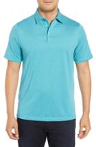 Men's Bugatchi Stretch Knit Polo, Size - Blue