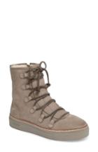 Women's Blackstone Ol26 Genuine Shearling Lined Lace-up Bootie Eu - Grey