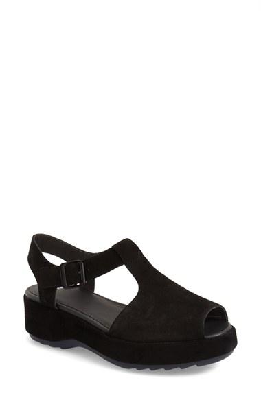 Women's Camper 'dessa' Platform Sandal Eu - Black