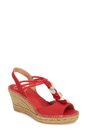 Women's Toni Pons Sitges Espadrille Sandal .5us / 37eu - Red