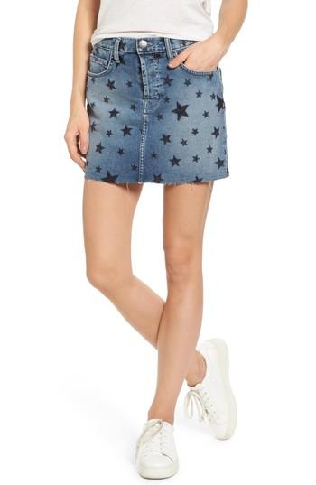 Women's Current/elliott The Cut Off Miniskirt - Blue