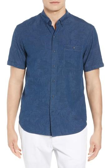 Men's Tommy Bahama Desert Fronds Sport Shirt - Blue