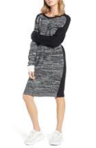 Women's Treasure & Bond Colorblock Sweater Dress, Size - Black