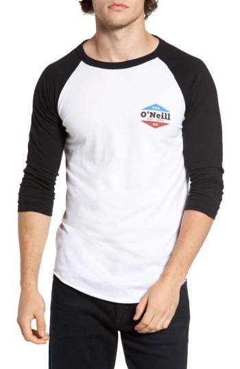 Men's O'neill Dialogue Baseball T-shirt - White