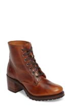 Women's Frye Sabrina 6g Lace-up Boot .5 M - Brown