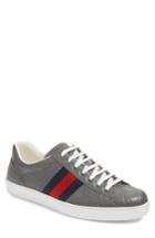 Men's Gucci 'new Ace' Sneaker .5us / 7.5uk - Grey