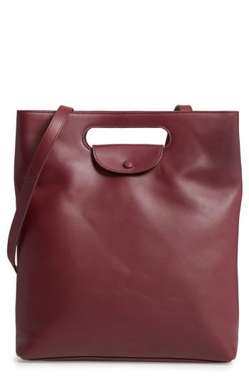 Steve Alan Codi Convertible Leather Backpack - Red