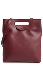 Steve Alan Codi Convertible Leather Backpack - Red