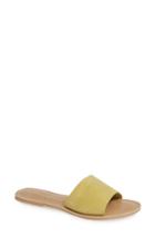 Women's Coconuts By Matisse Cabana Slide Sandal M - Yellow