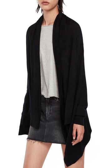 Women's Allsaints Ires Woven Cardigan - Black