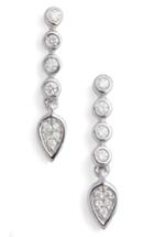 Women's Dana Rebecca Designs Bezel Diamond Linear Drop Earrings
