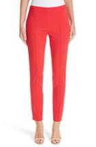 Women's Akris Melissa Techno Cotton Blend Pants - Red