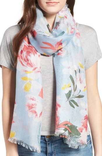Women's Nordstrom Floral Print Silk Scarf