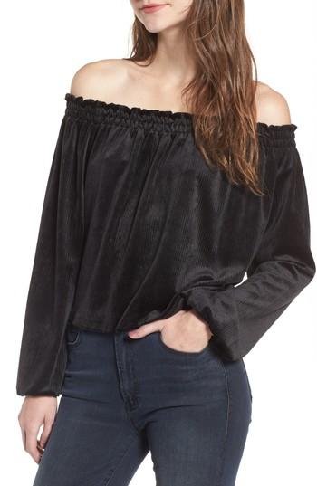 Women's Delacy Off The Shoulder Velvet Top