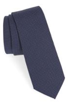 Men's Nordstrom Men's Shop Jordan Dot Cotton Tie, Size - Blue