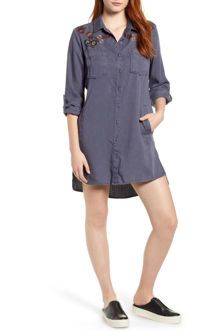 Women's Billy T Embroidered Shirtdress