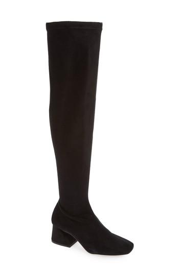 Women's Topshop Cappuccino Over The Knee Boot .5us / 41eu - Black