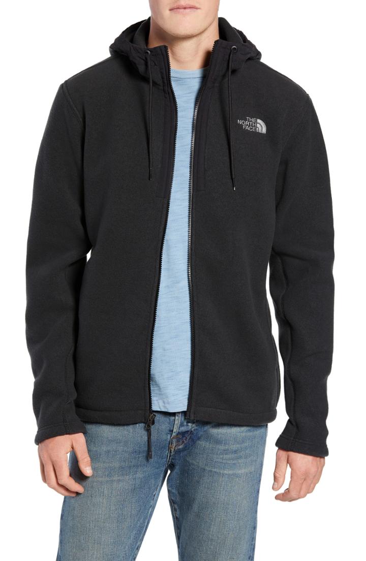 Men's The North Face Pyrite Sweater Knit Fleece Hoodie, Size - Black