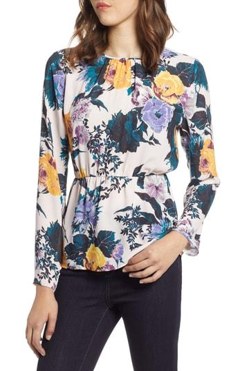 Women's Halogen Cinched Waist Blouse - Pink