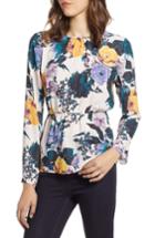 Women's Halogen Cinched Waist Blouse - Pink
