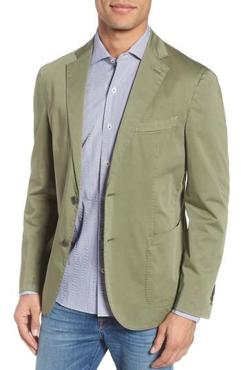 Men's Culturata Trim Fit Stretch Cotton Blazer R - Green