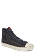 Men's John Varvatos Mid Top Engineered Sneaker M - Blue