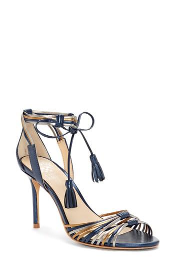 Women's Vince Camuto Stellima Tassel Sandal .5 M - Metallic