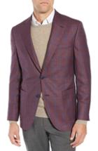 Men's Peter Millar Hyperlight Classic Fit Windowpane Wool Sport Coat