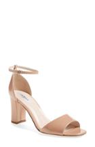 Women's L.k. Bennett 'helena' Ankle Strap Block Heel Sandal Us / 38.5eu - Brown