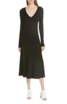 Women's Grey Jason Wu Wool Knit Dress - Black