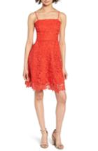 Women's Soprano Lace Fit & Flare Dress - Red