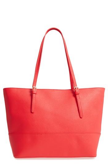Emperia Michelle Faux Leather Tote - Red