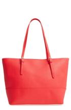 Emperia Michelle Faux Leather Tote - Red