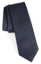 Men's Calibrate Pop Up Stripe Tie, Size - Black