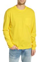 Men's The Rail Long Sleeve Pocket T-shirt, Size - Yellow