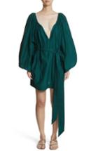 Women's Kalita Pegasus Silk & Cotton Minidress - Green