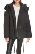 Women's Helmut Lang Removable Hood Puffer Jacket - Black